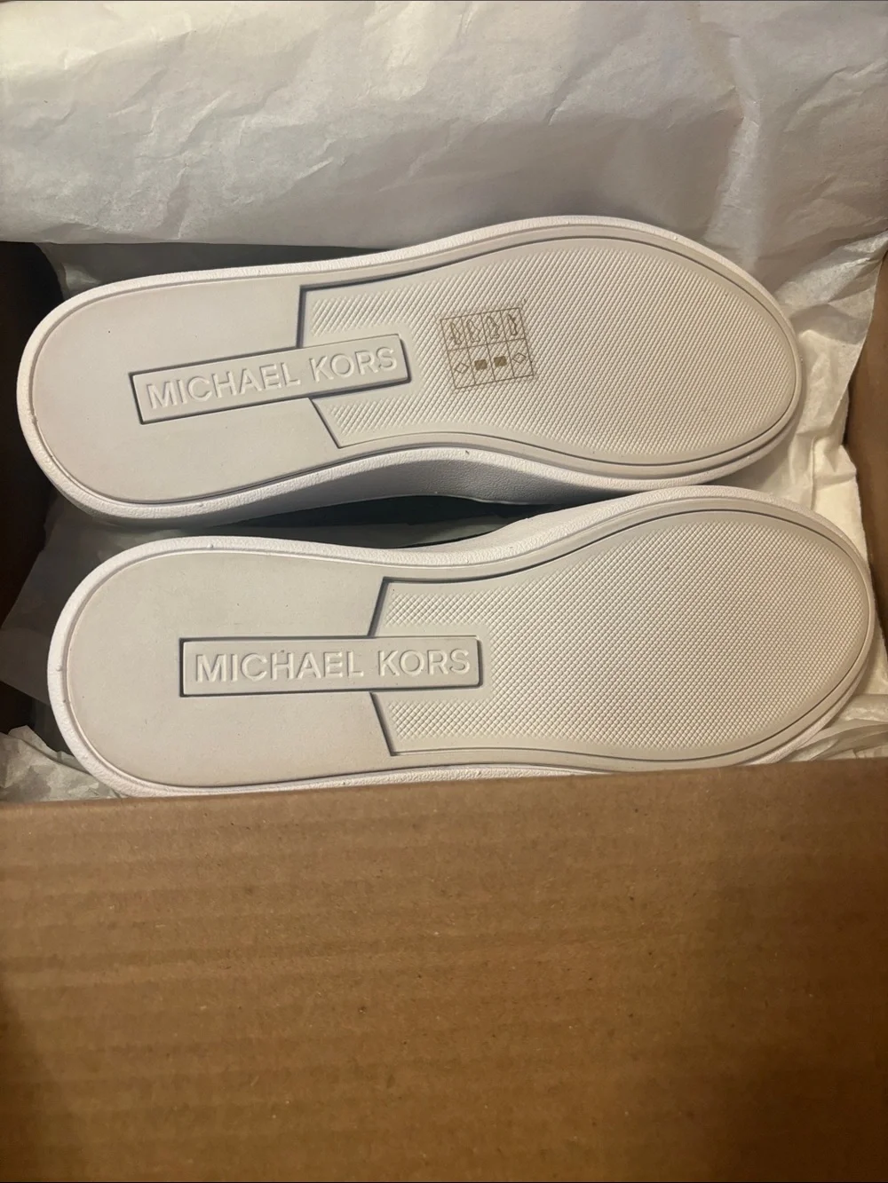 Michael Kors Black Slip-On Logo Canvas Sneakers